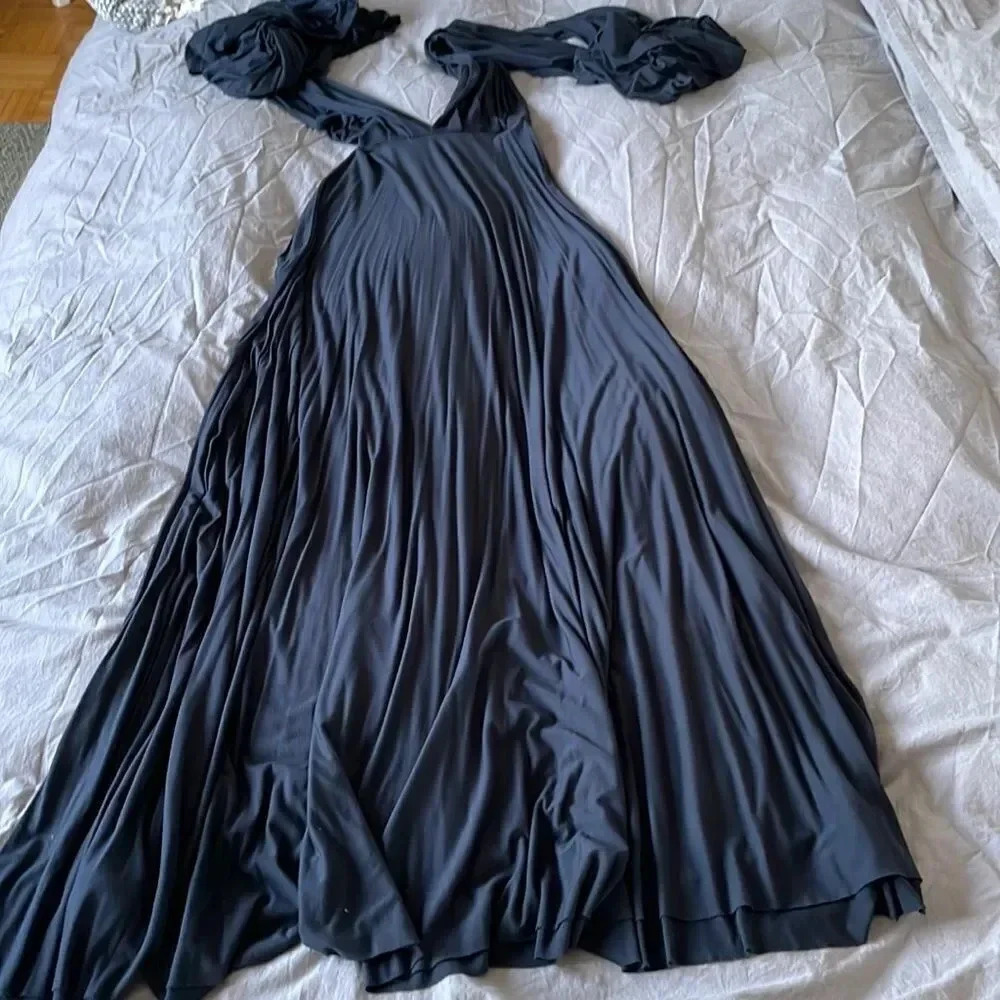 Navy Blue Infinity Multi Way Dress - Picture 3 of 16
